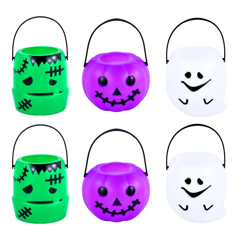 Premium Plastic Halloween Pumpkin Candy Bucket for Trick or Treat