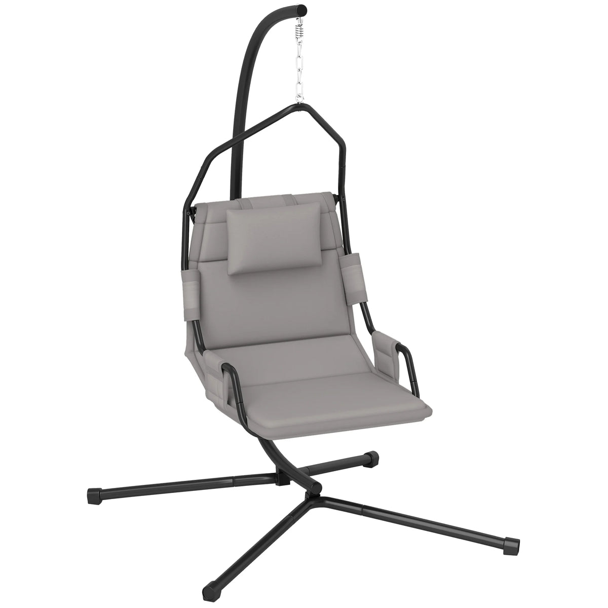 Outsunny Freestanding Hammock Swing Chair With Comfortable Cushioned Seat