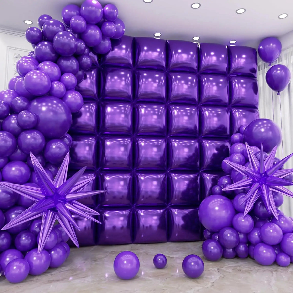 Double Sided Square Foil Balloon Garland Arch Kit Decor