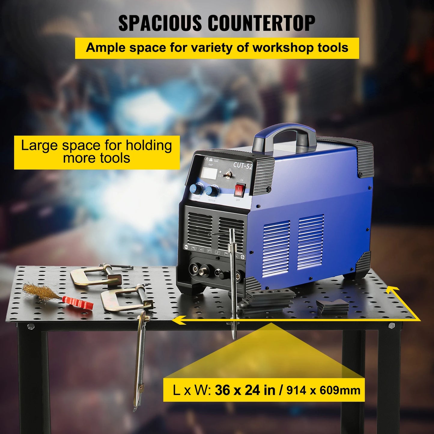 SucceBuy Heavy Duty Welding Table For Professional Use