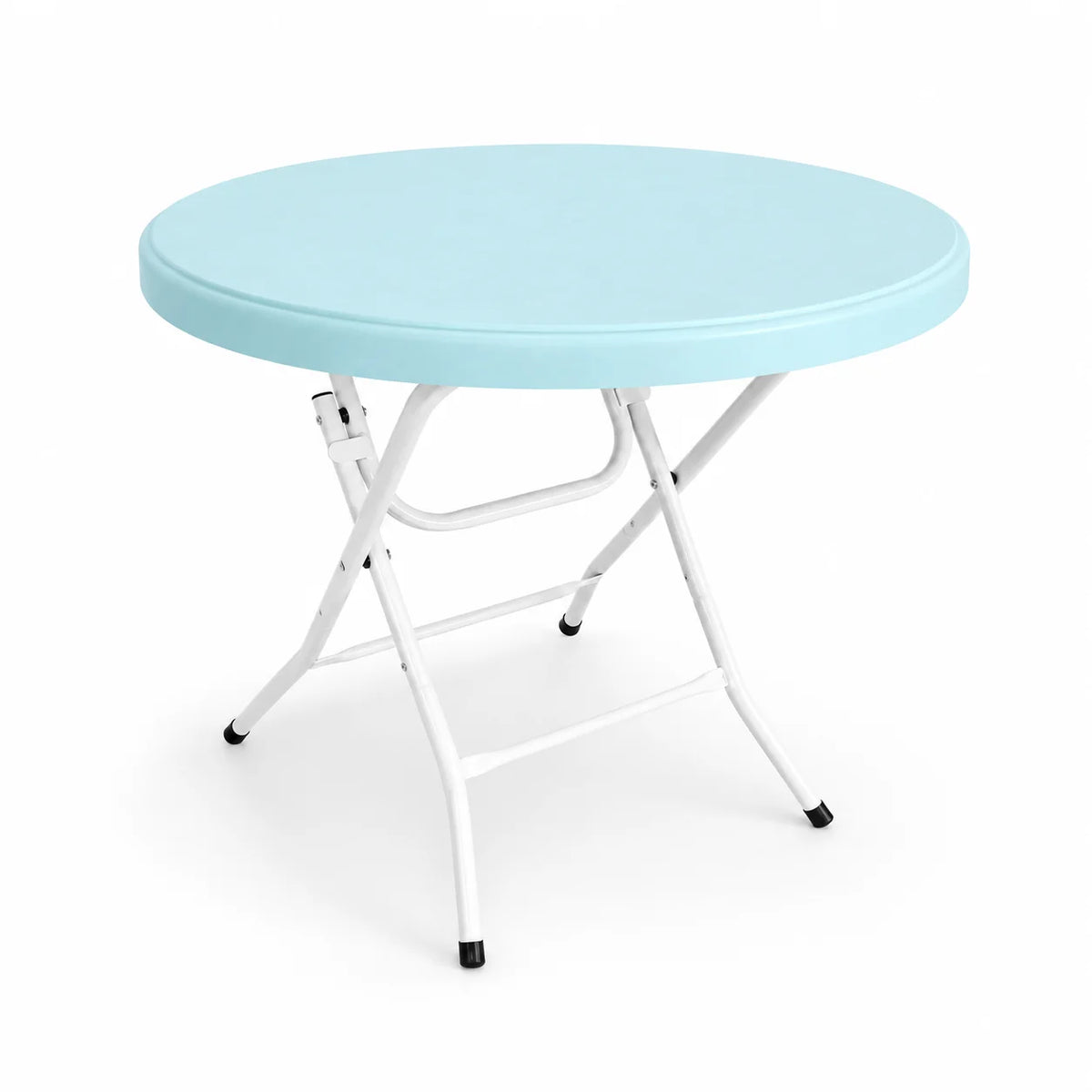 Portable Round Folding Table Camping Picnic Table 300 LBS Capacity Space Saving Indoor Outdoor Patio Party Bistro Dining Table