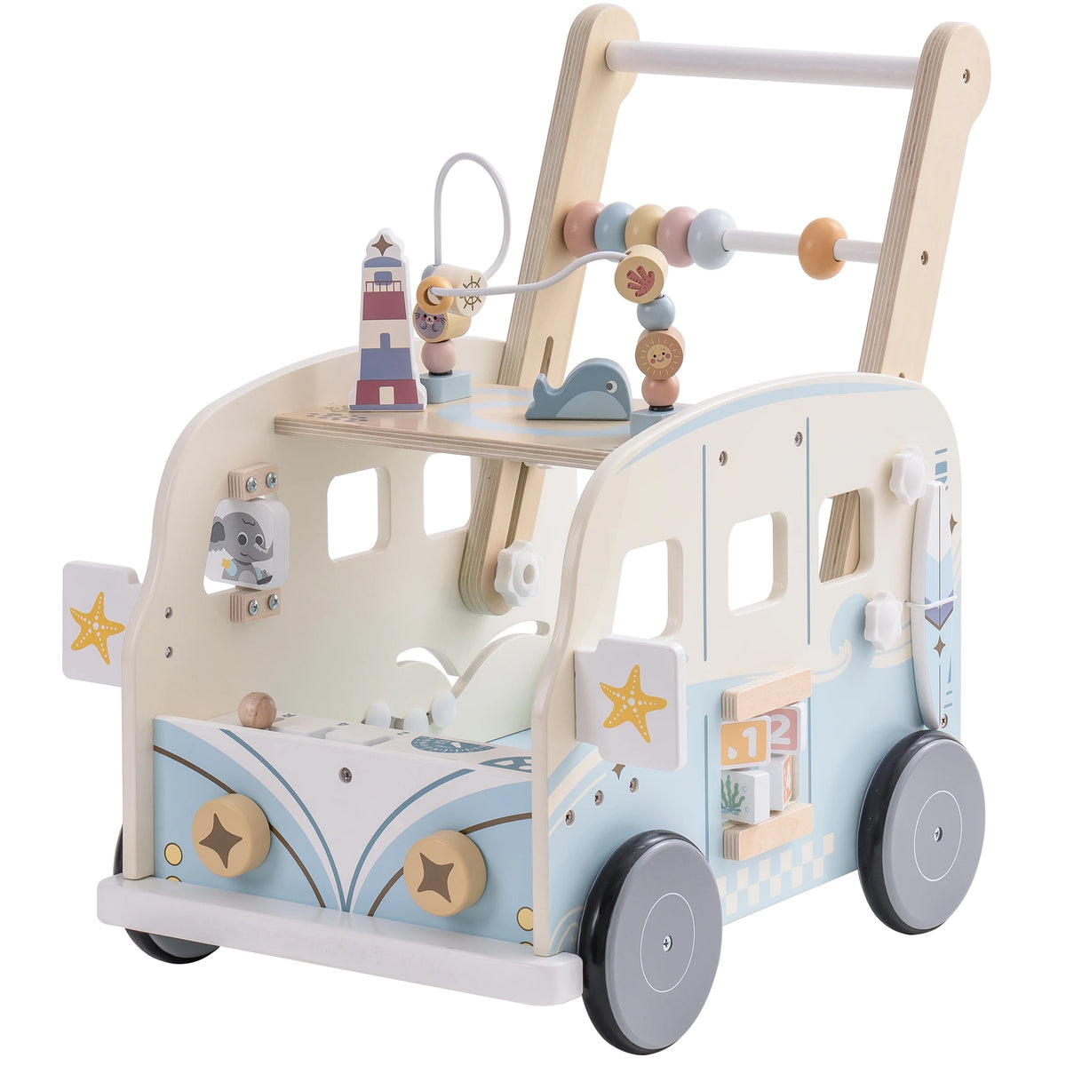 Robud Toddler Activity Walker Push Cart Baby Motor Skill Toy