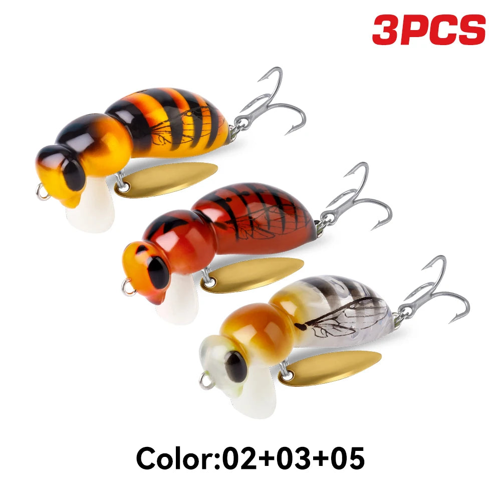 Kingdom Wasp Minnow Topwater Fishing Lure Artificial Bait