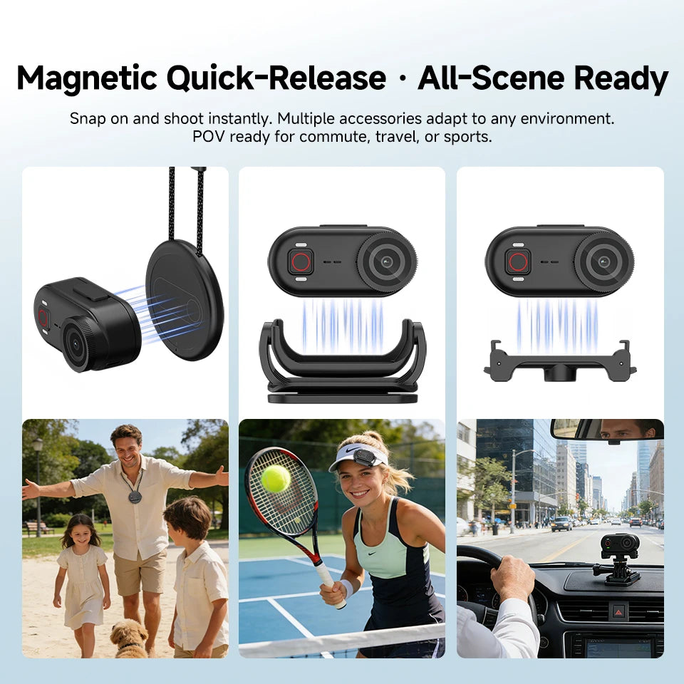 Sherway 4K Action Camera With 64GB Memory 6-Axis EIS Waterproof