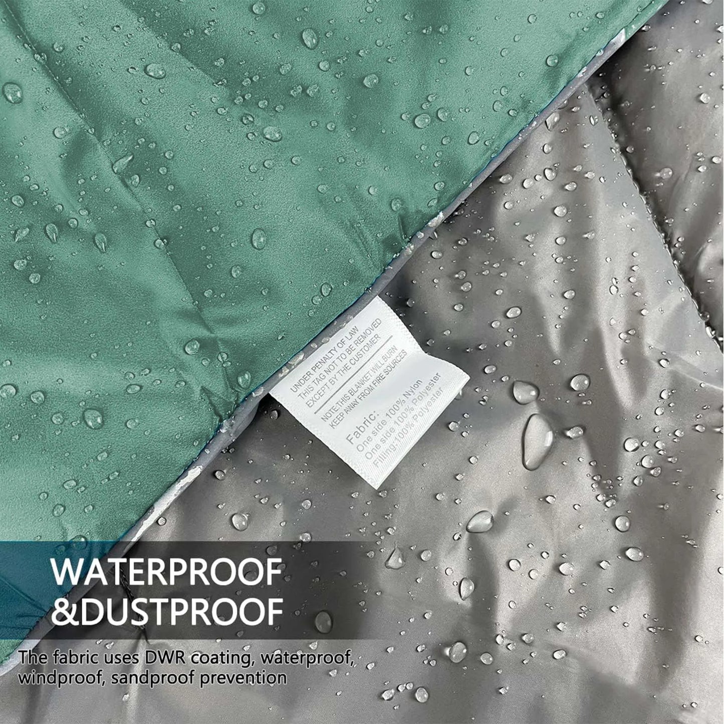 Outdoor Camping Blanket Fluffy Waterproof Warm Portable Storage Bag Hiking Picnic Car Use Multi-Functional Blanket