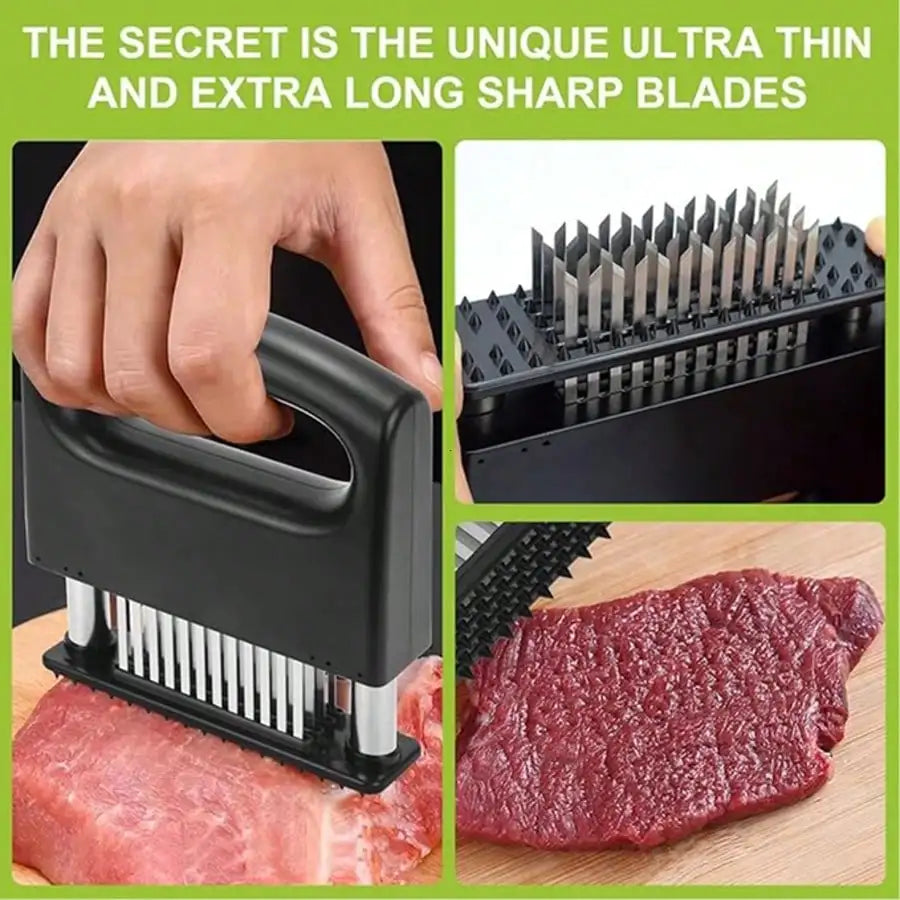 Stainless Steel Meat Tenderizer With Needle Blades Steak Kitchen Tool