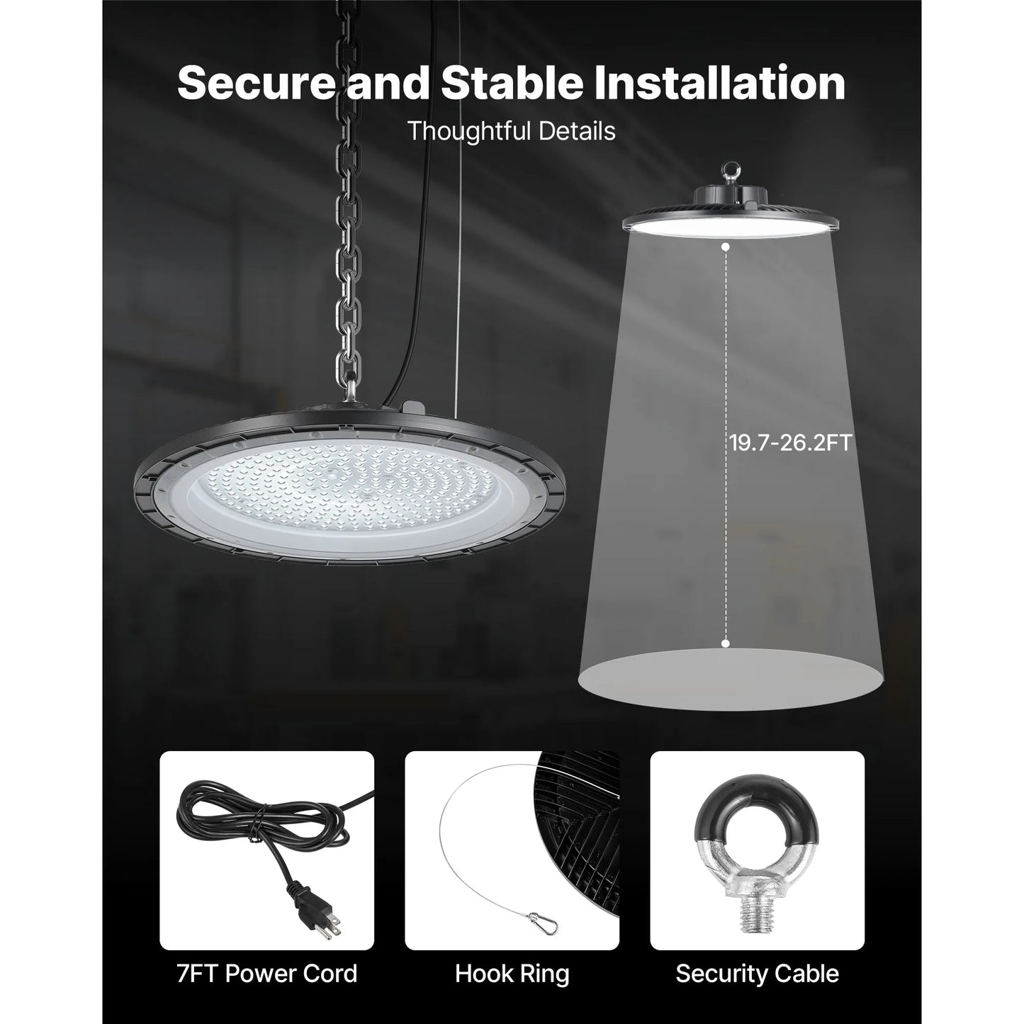 VEVOR LED High Bay Light For Warehouse And Industrial Use
