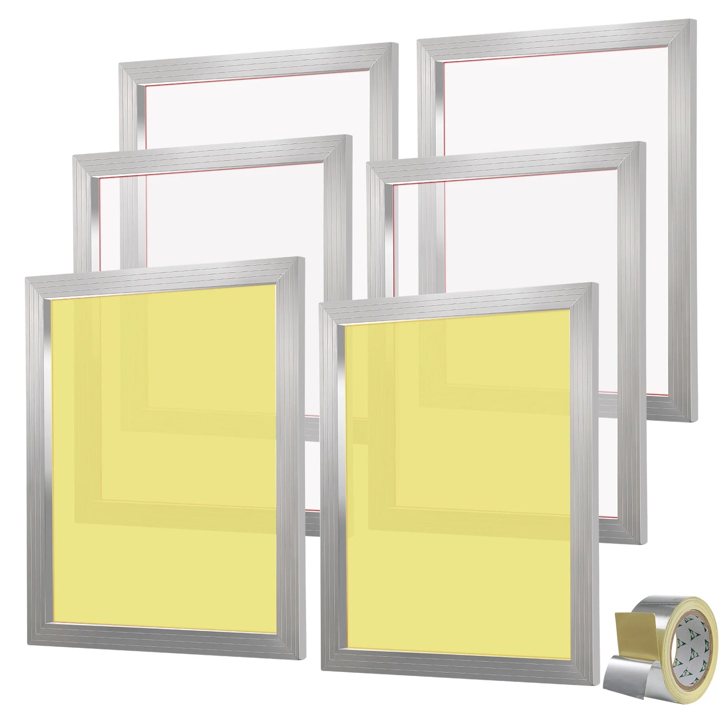 SucceBuy High Tension Aluminum Silk Screen Printing Frame Nylon Mesh