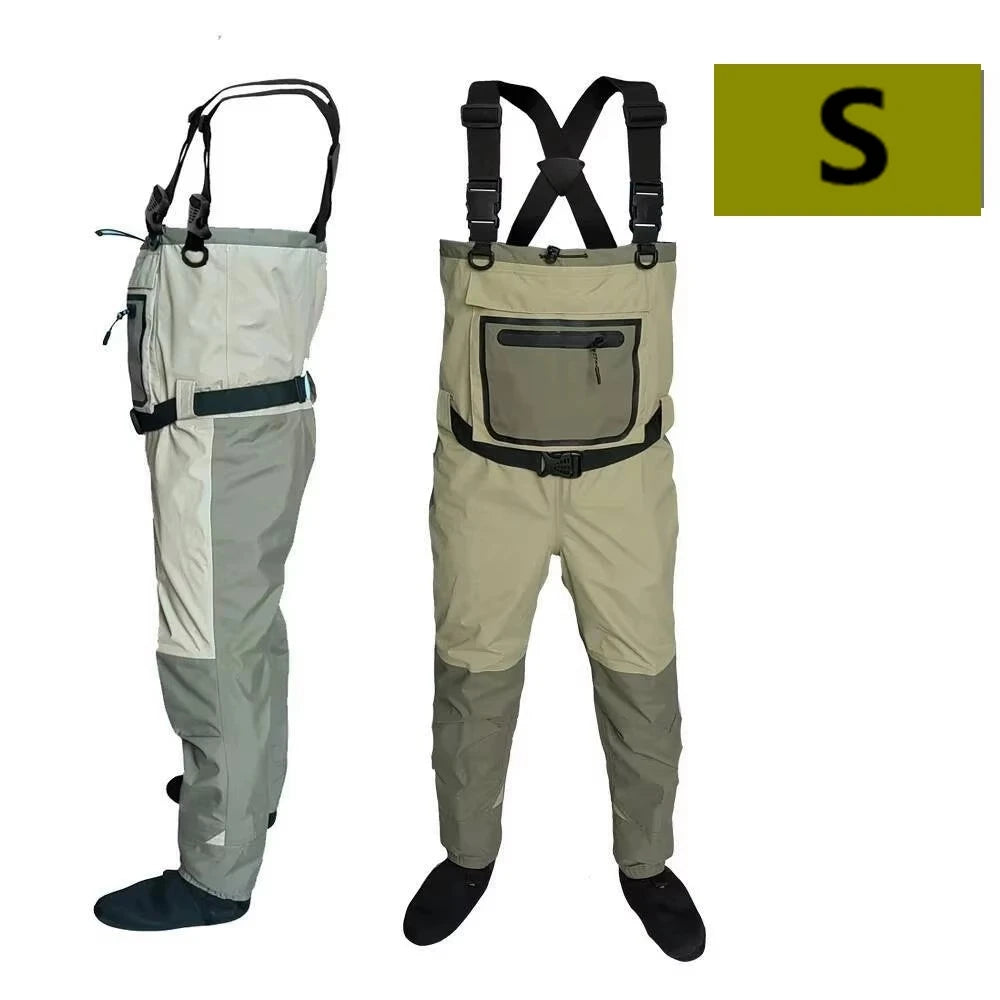 Eluanishi Neoprene Fly Fishing Waders Quick Dry Waterproof Boots