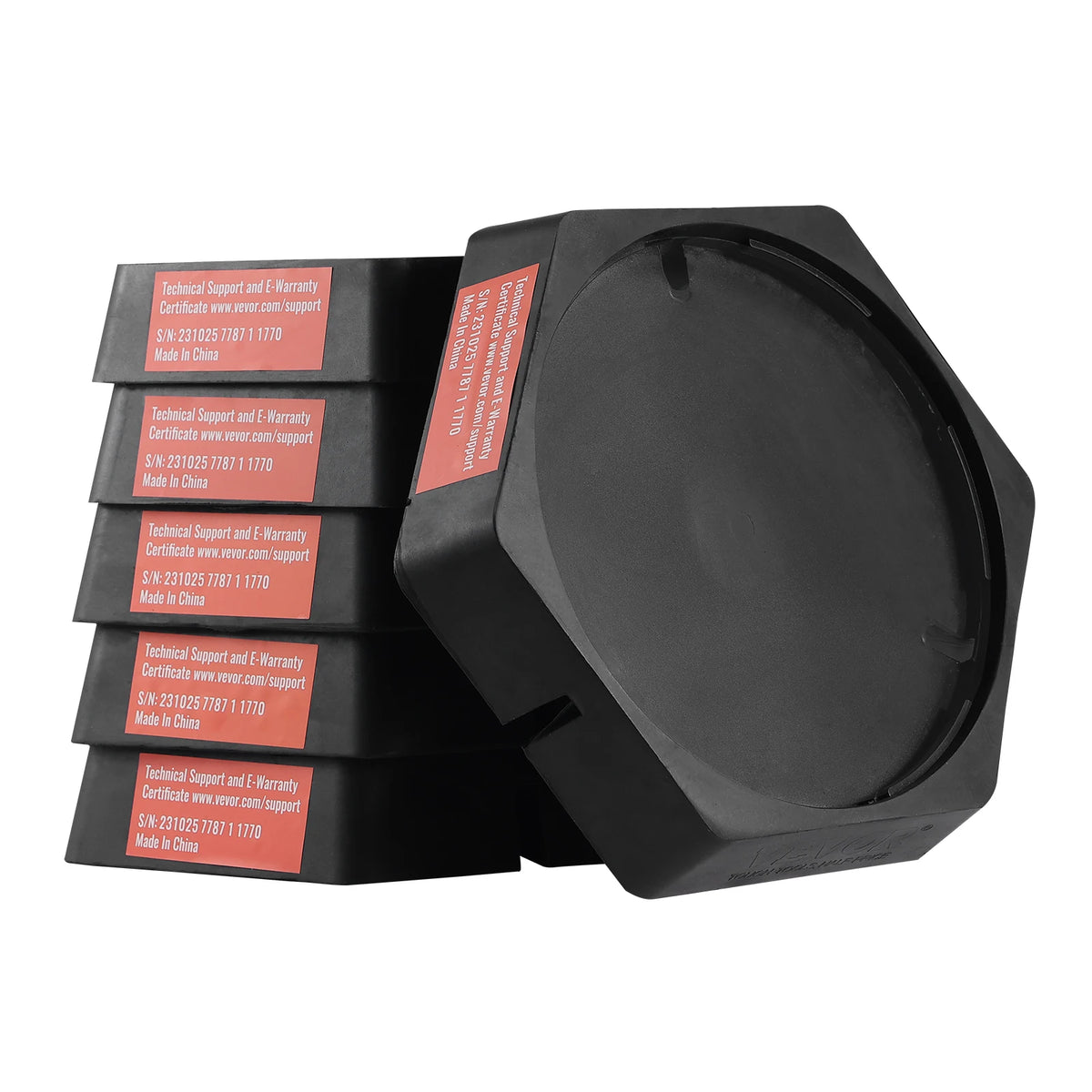 SucceBuy RV Leveling Pads Round Landing Feet Permanent Attached Jack Stabilizers Rubber  Travel Trailers Class A/C Motorhome