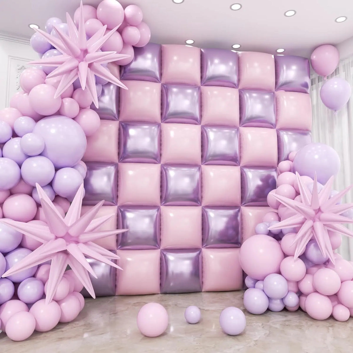 Double Sided Square Foil Balloon Garland Arch Kit Decor