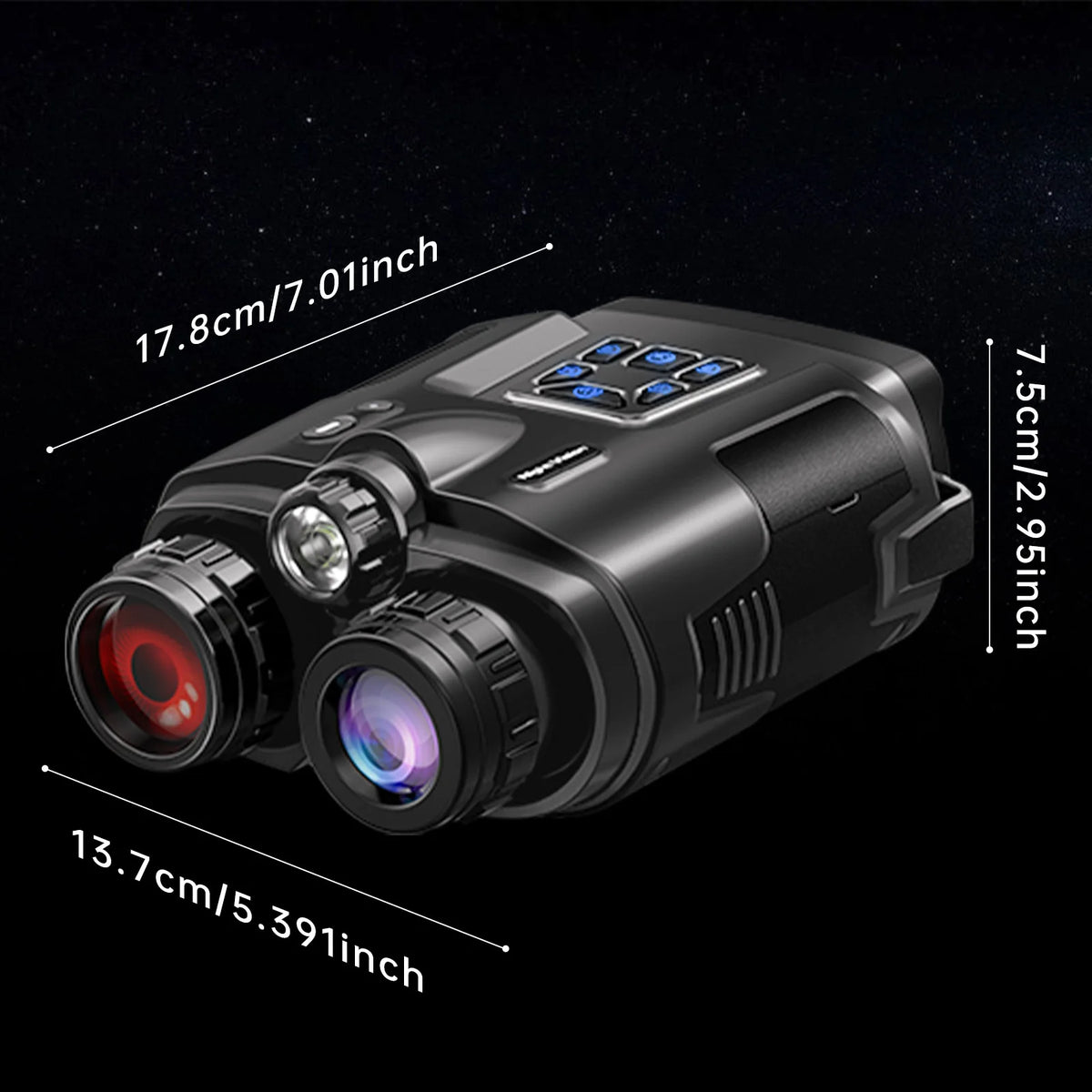 DIYIMIN Night Vision Binoculars 8X Infrared 600M Rechargeable
