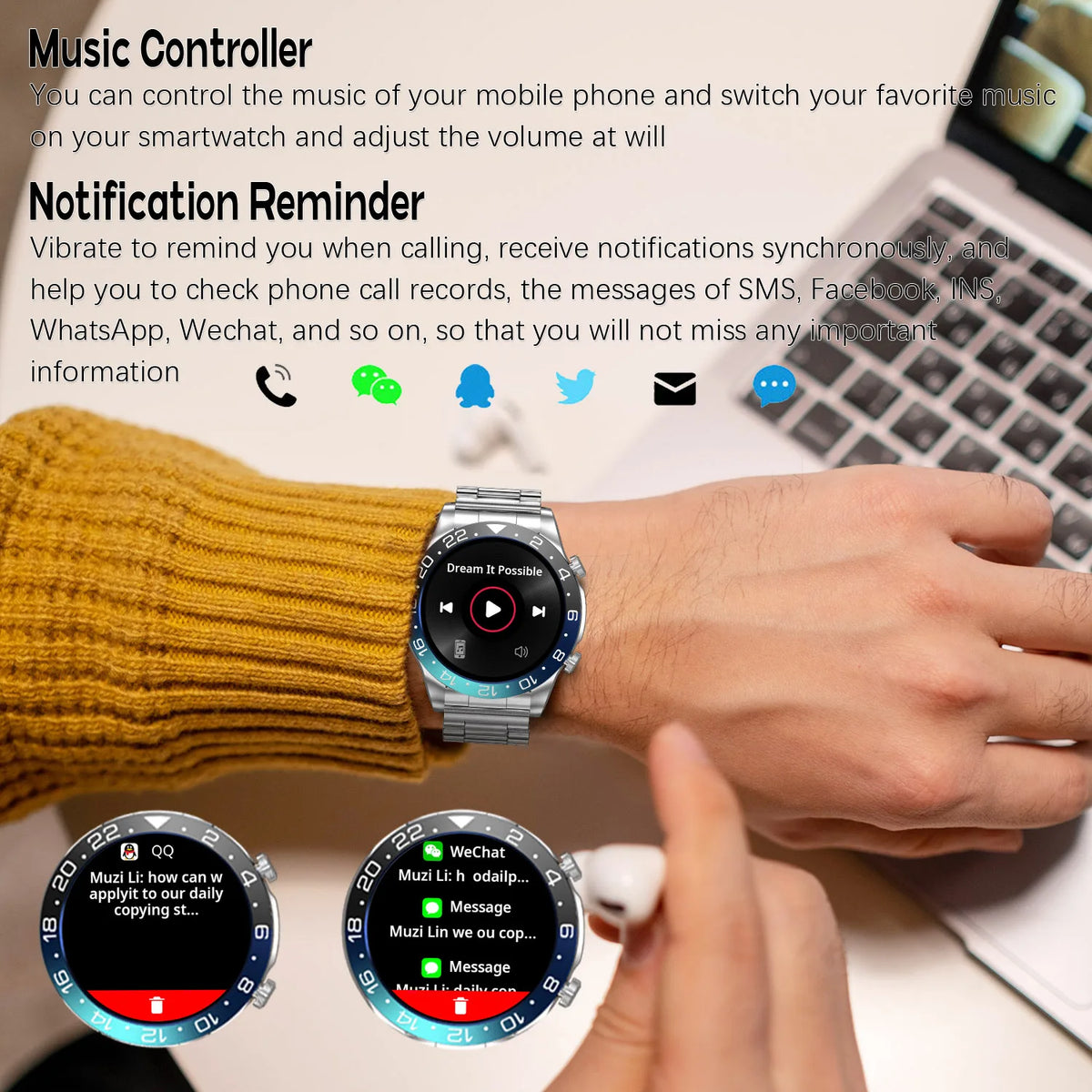Amoled Smart Watch With Bluetooth Calling And Fitness Tracking