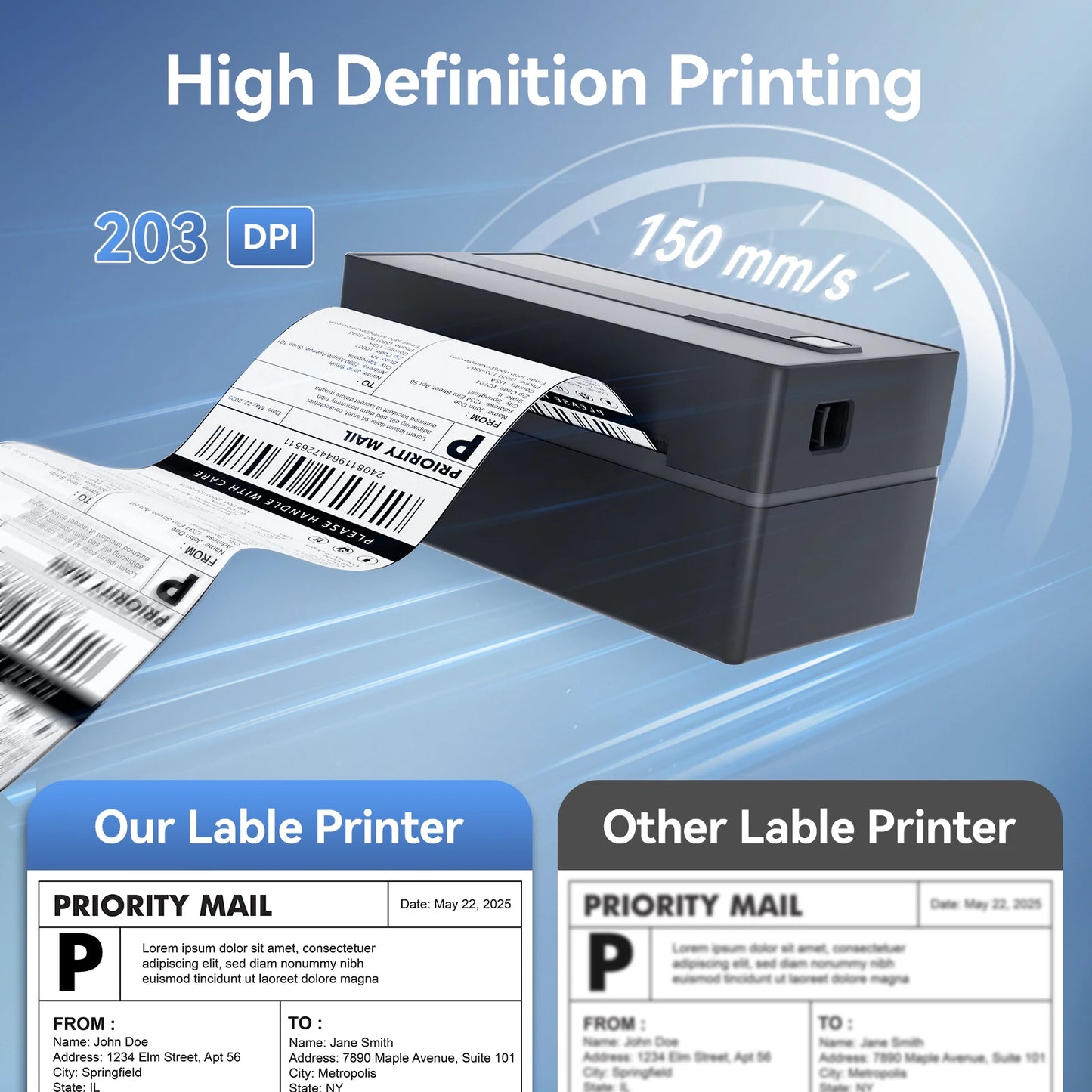 TakeYou Wireless Bluetooth Thermal Label Printer For Shipping