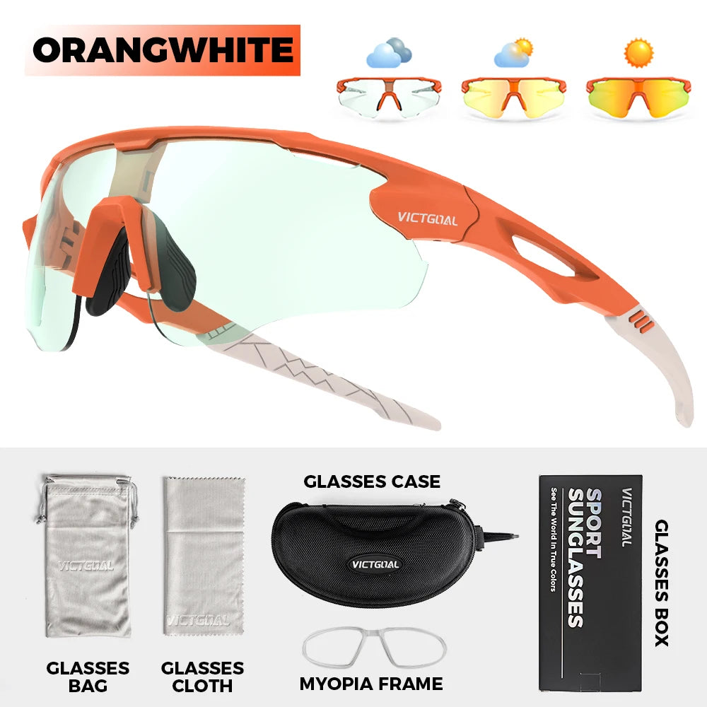 Victgoal Photochromic Cycling Sunglasses UV400 Protection