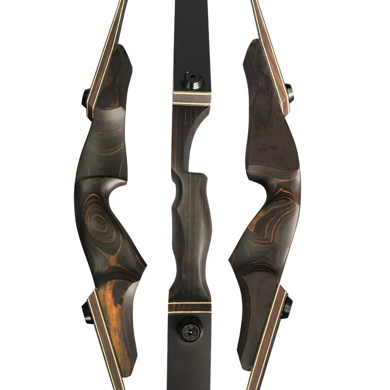 Takedown Recurve Archery Bow With Bamboo Core And Wood Riser
