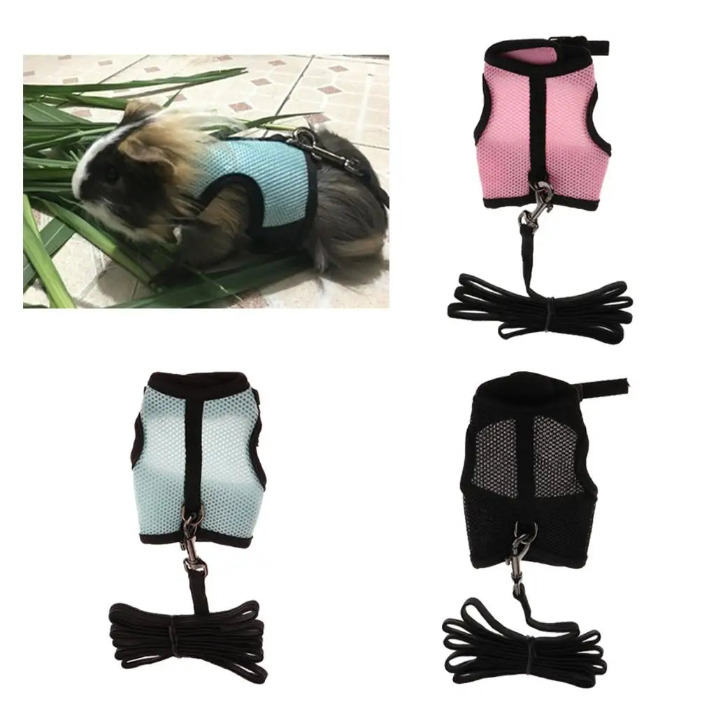 Homyl Lightweight Mesh Vest Harness And Leash For Small Pets