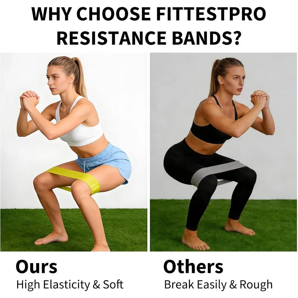 TPE Resistance Bands Fitness Set Strength Workout Exercise Gear