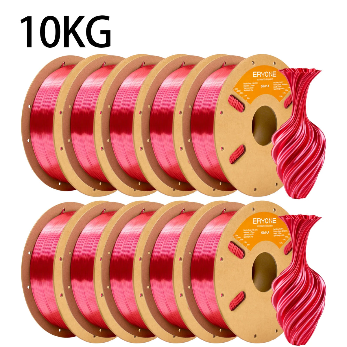 Eryone Silk PLA 3D Printer Filament Premium Shiny Finish