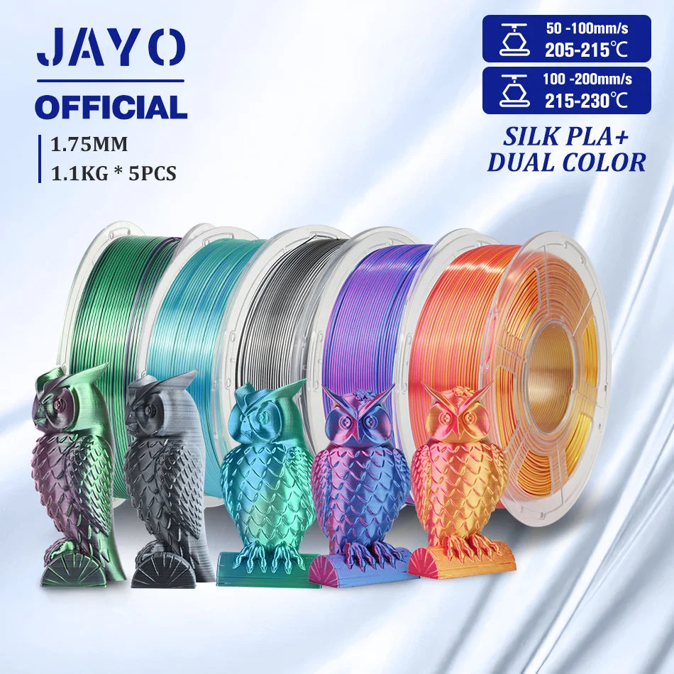 Jayo Premium 3D Printer Filament PLA Plus ABS PETG Silk