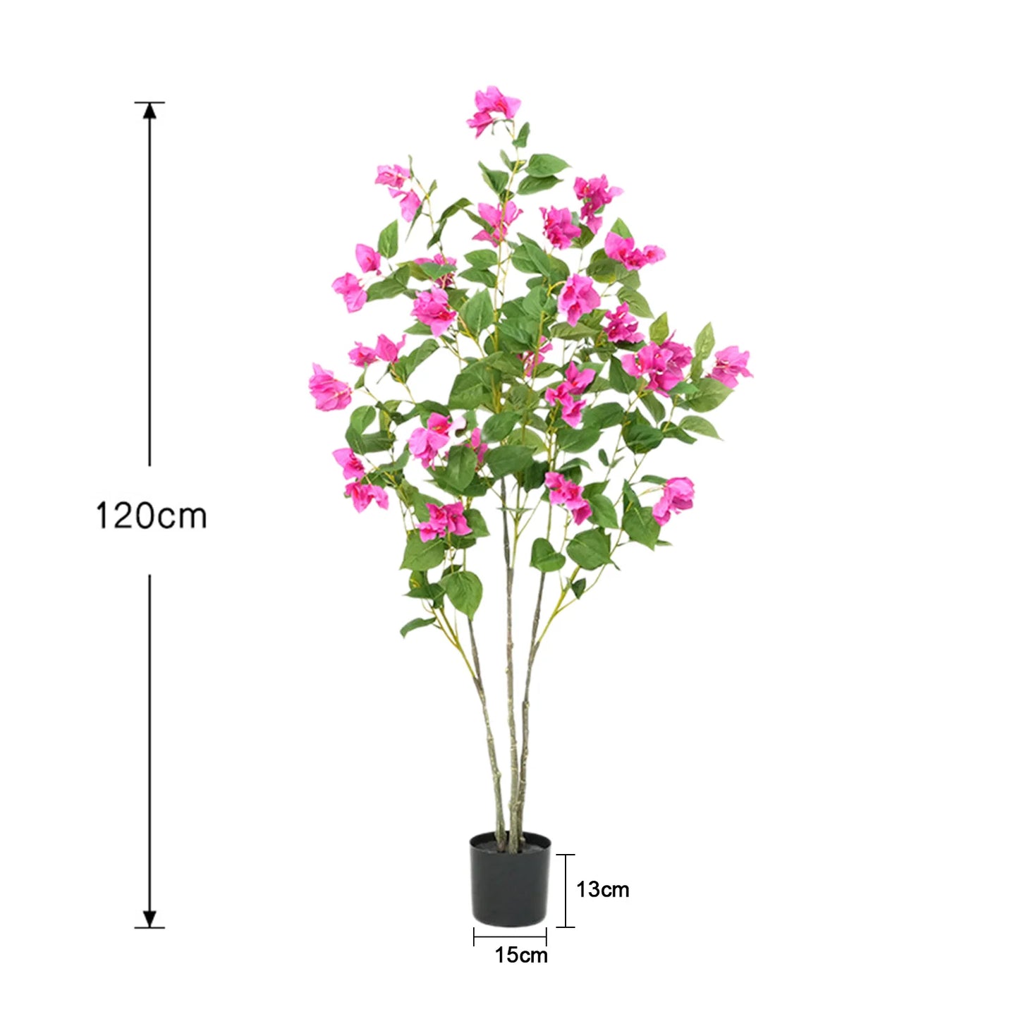 Twister Artificial Bougainvillea Tree Silk Faux Floral Decor