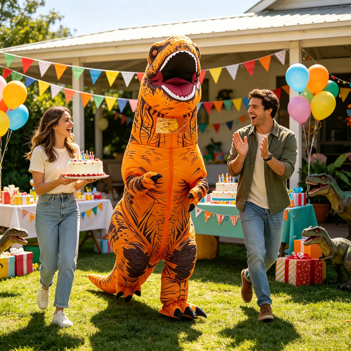 Adult Inflatable Tyrannosaurus Rex Mascot Costume For Events