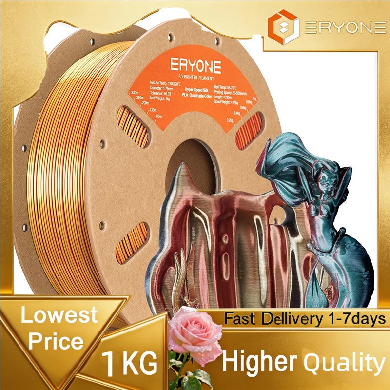 Eryone Hyper Speed PLA Filament For 3D Printing Machines