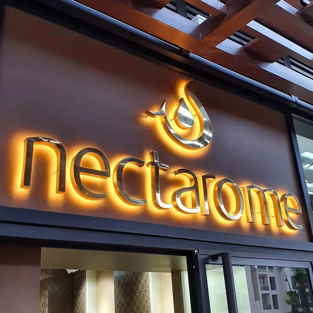 Custom Outdoor Business Sign Large Metal Blacklit Sign Business Laser Cut Metal Sign 3D Wall Logo Letter For Shop Salon Hotel