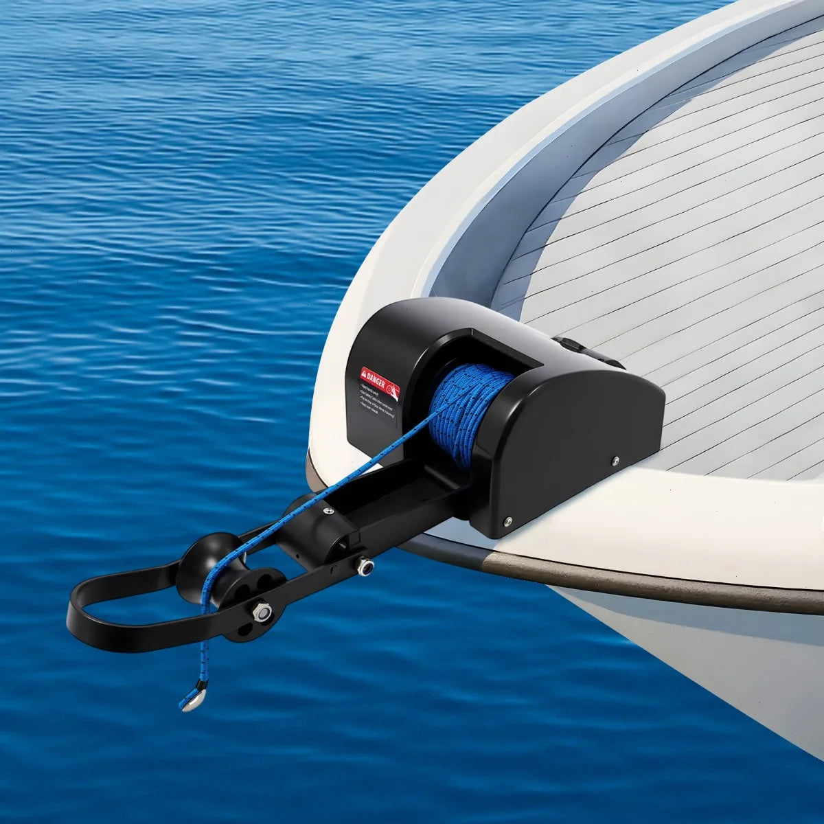 12V Electric Anchor Winch With Remote Control And Rope
