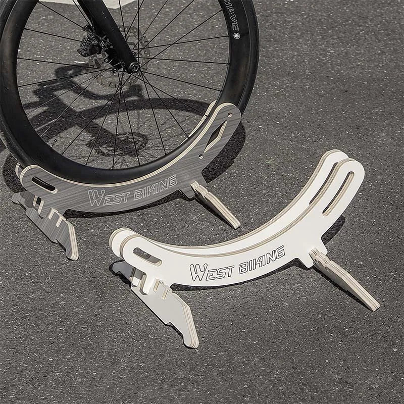 WEST BIKING Adjustable Bicycle Parking Rack Bike Indoor Garage Storage Stand Wooden MTB Road Bike Maintenance Repair Stand