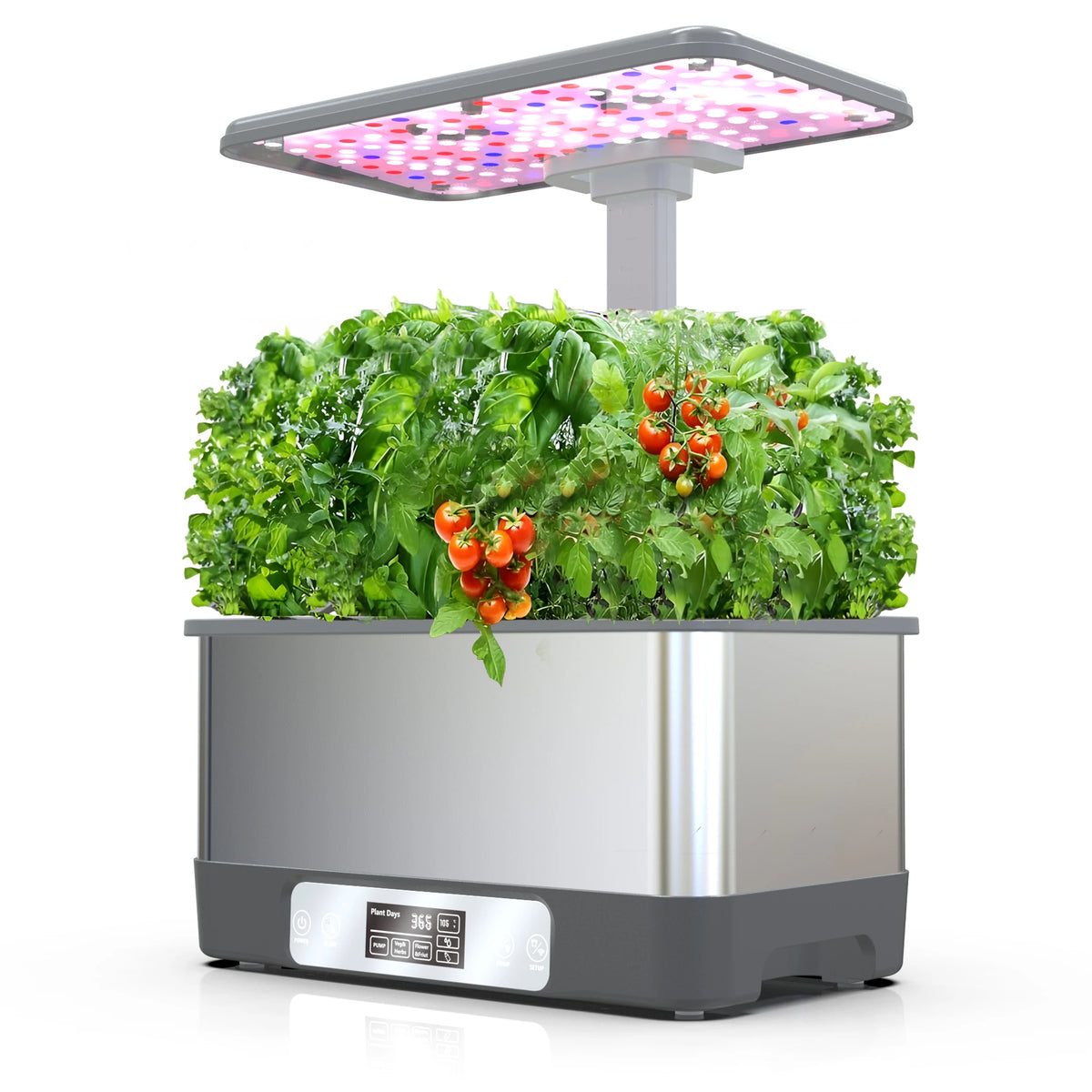 BHTNYOO Indoor Hydroponic Garden With 8 LED Grow Lights