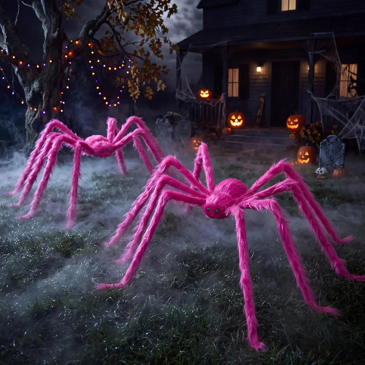 Joyfy Hairy Giant Spider Halloween Outdoor Indoor Decorations