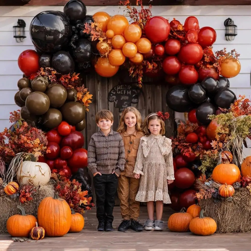 Premium Halloween Latex Balloon Arch Garland Party Kit