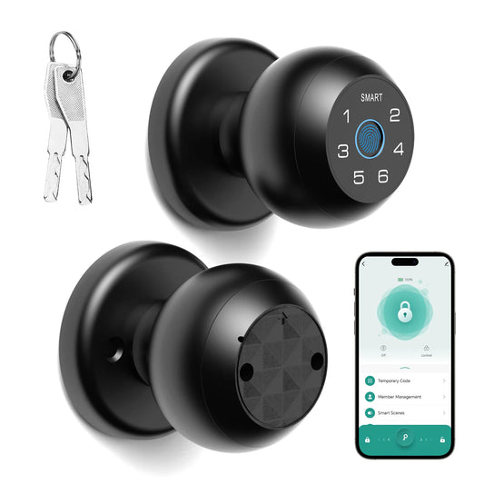 Viladepot Bluetooth Fingerprint Smart Lock With App And Emergency Power