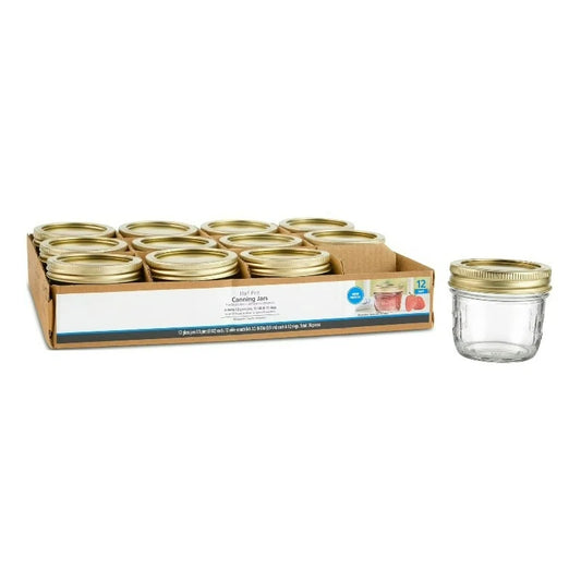 Wide Mouth Mason Glass Canning Jars With Lids And Rings