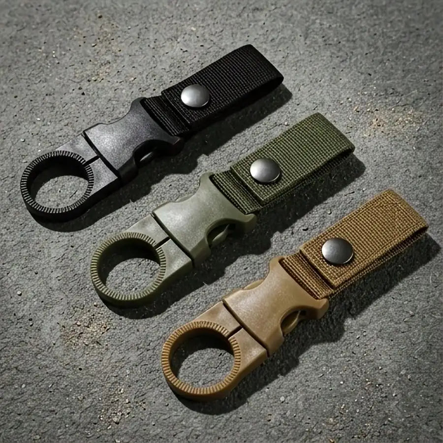 Nylon Carabiner Water Bottle Quick Clip Hooks For Outdoor Travel