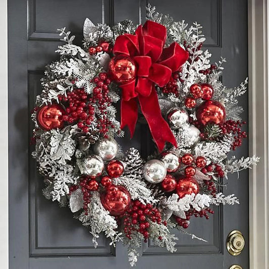Shunmaii Multifunctional Christmas Artificial Wreath Ball Ornament