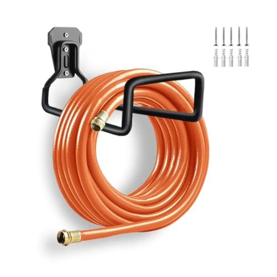 Heavy Duty Metal Garden Hose Hanger Wall Mount Storage Rack