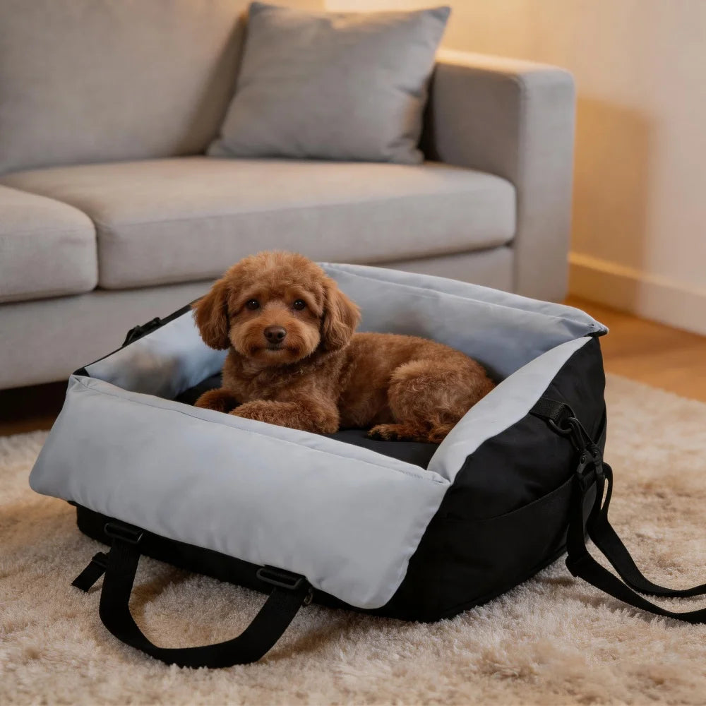 Borwart Portable Dog Car Seat With Washable Removable Cover