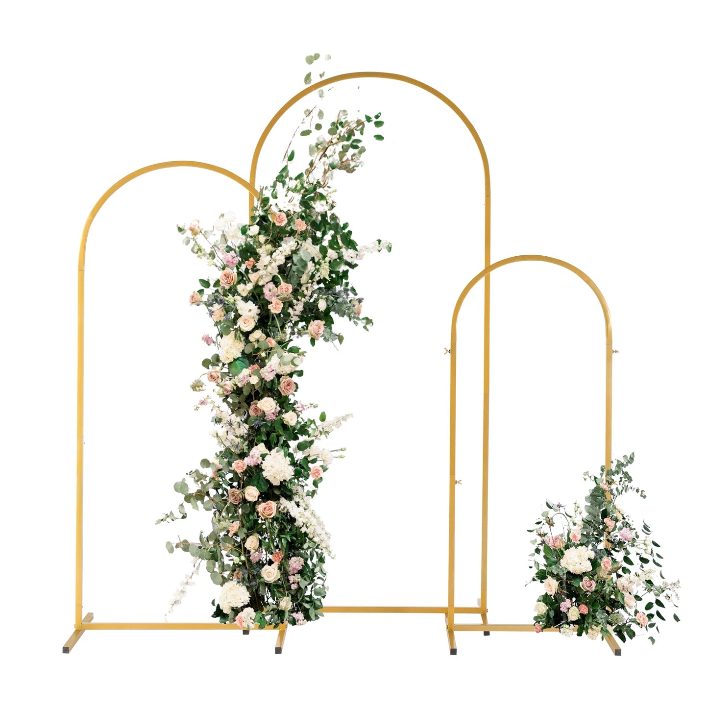 Adjustable Metal Arch Backdrop Stand Kit For Weddings And Parties