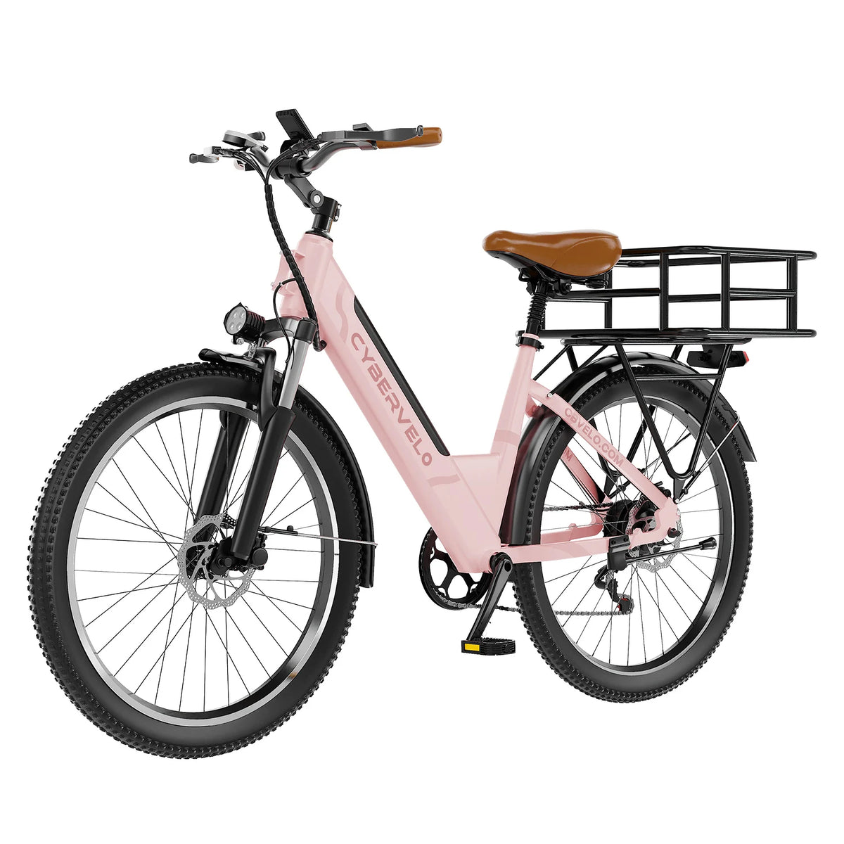 Cybervelo Urban Commute Step-Thru Electric Bike With 1000W Peak Motor