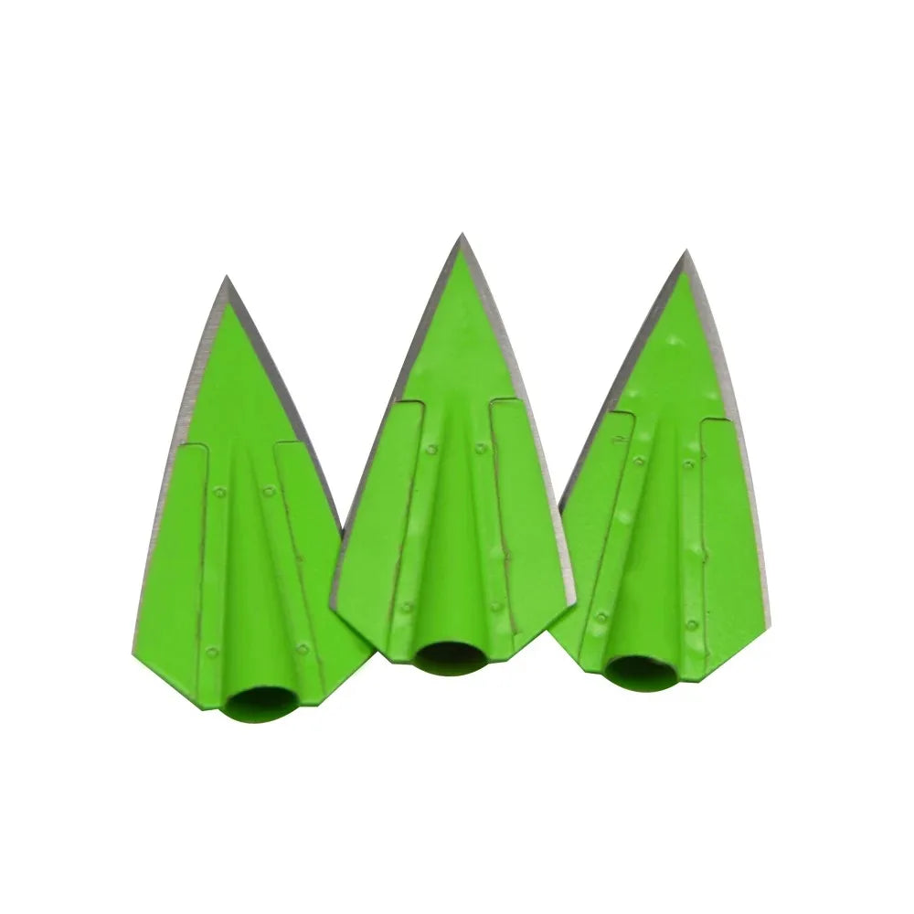 Alloy Steel Blade Arrowheads 115Grain Hunting Broadheads 12pcs Archery Arrow Points for OD 8mm Carbon Arrow Shaft Outdoor Target Practice