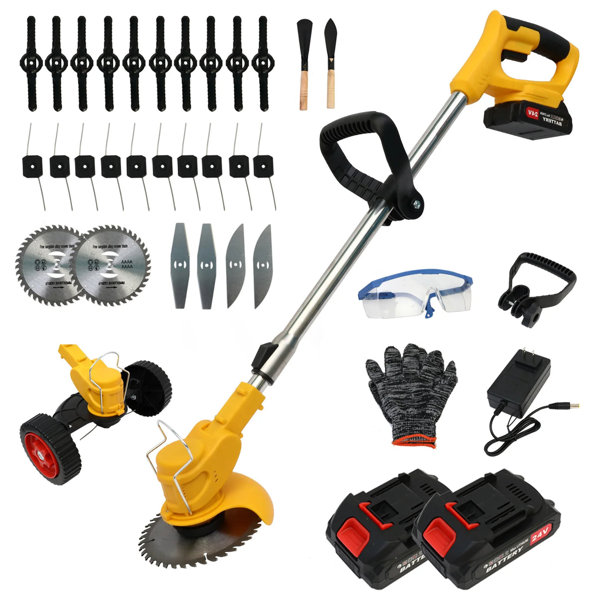 Cordless 21V Three In One Grass Trimmer Lawn Mower Edger