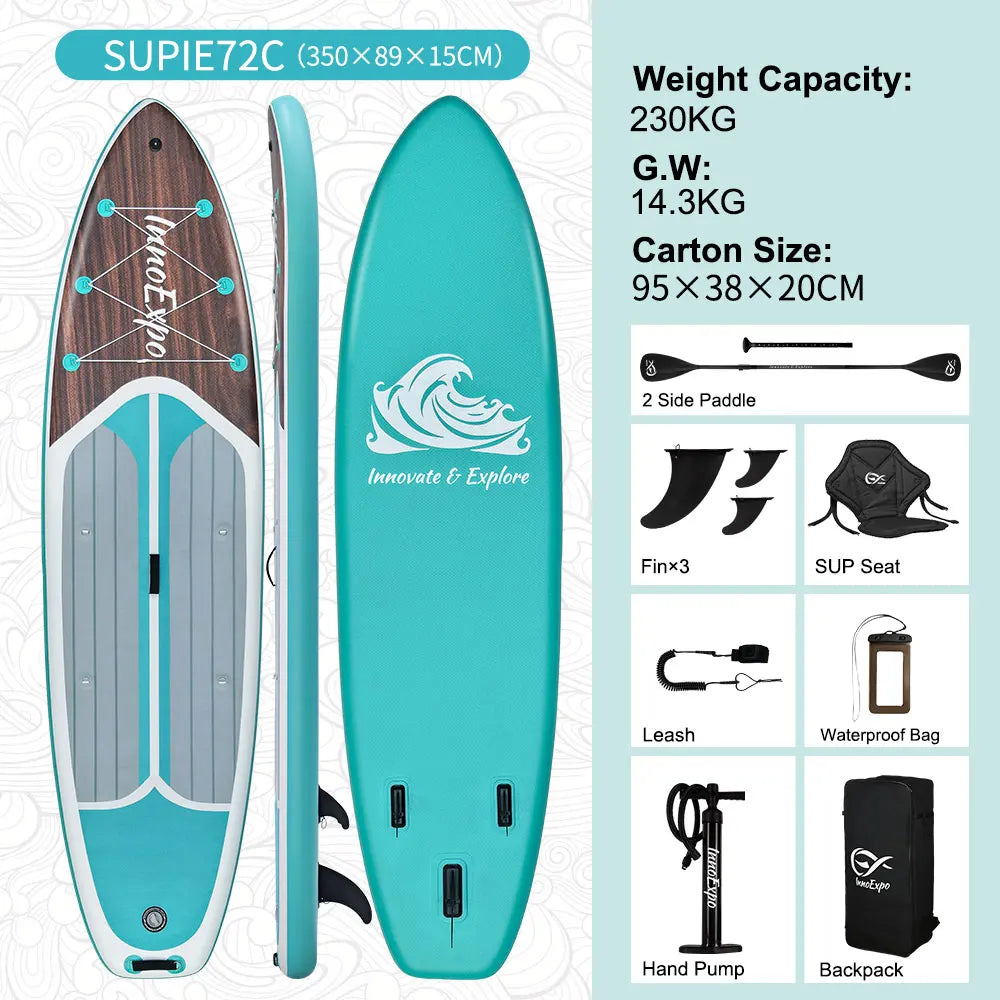 InnoExpo Inflatable Stand Up Paddle Board Non Slip Water Sport