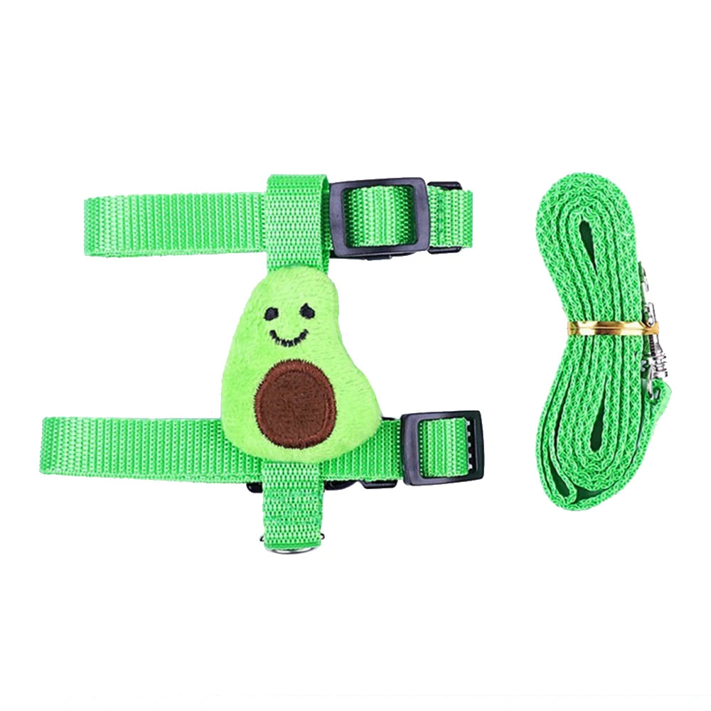 Adjustable Nylon Pet Harness And Leash Set For Small Animals
