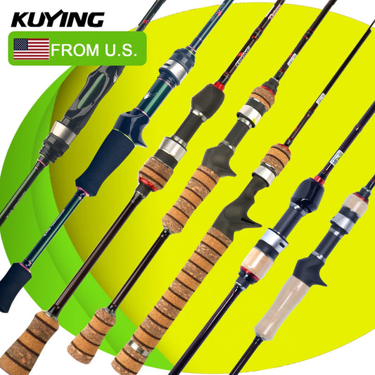 Kuying Carbon Fiber Two Piece Baitcasting Fishing Rod