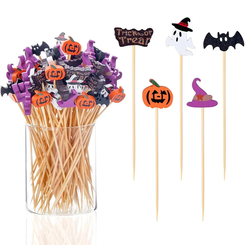 Disposable Bamboo Party Skewers For Desserts And Cocktails