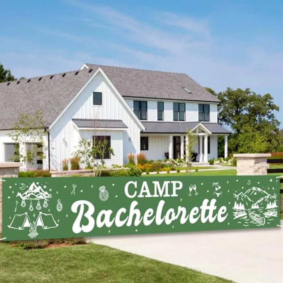 Camping Adventure Birthday Party Banner And Baby Shower Backdrop