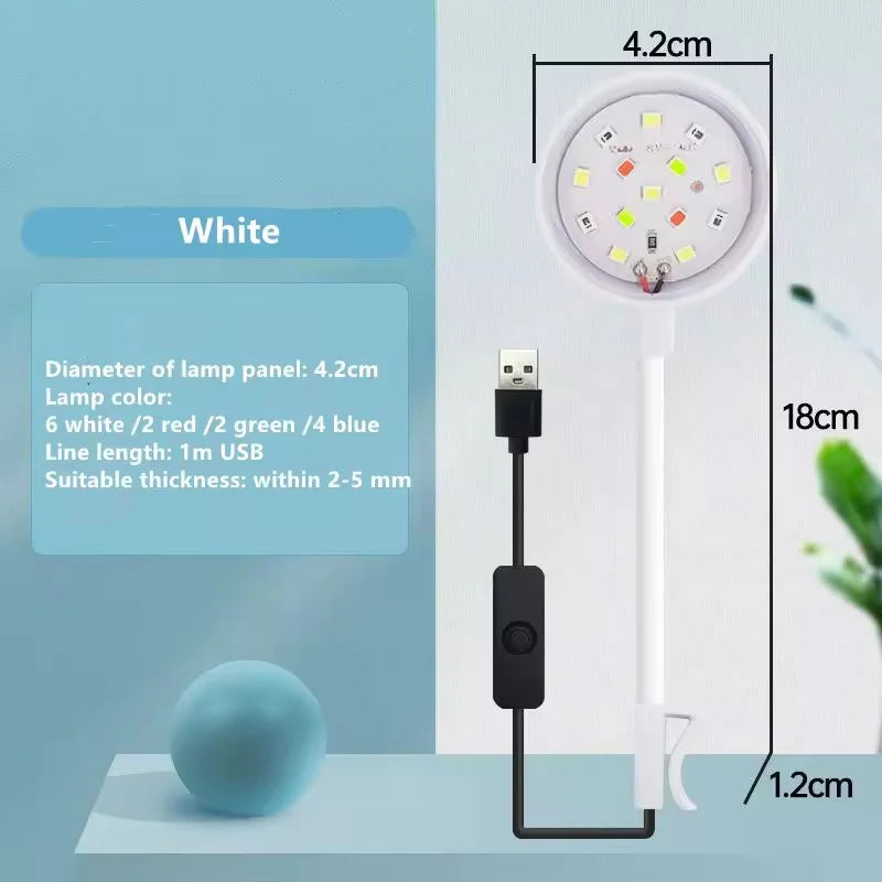 USB LED Fish Tank Clip On Aquarium Plant Grow Light