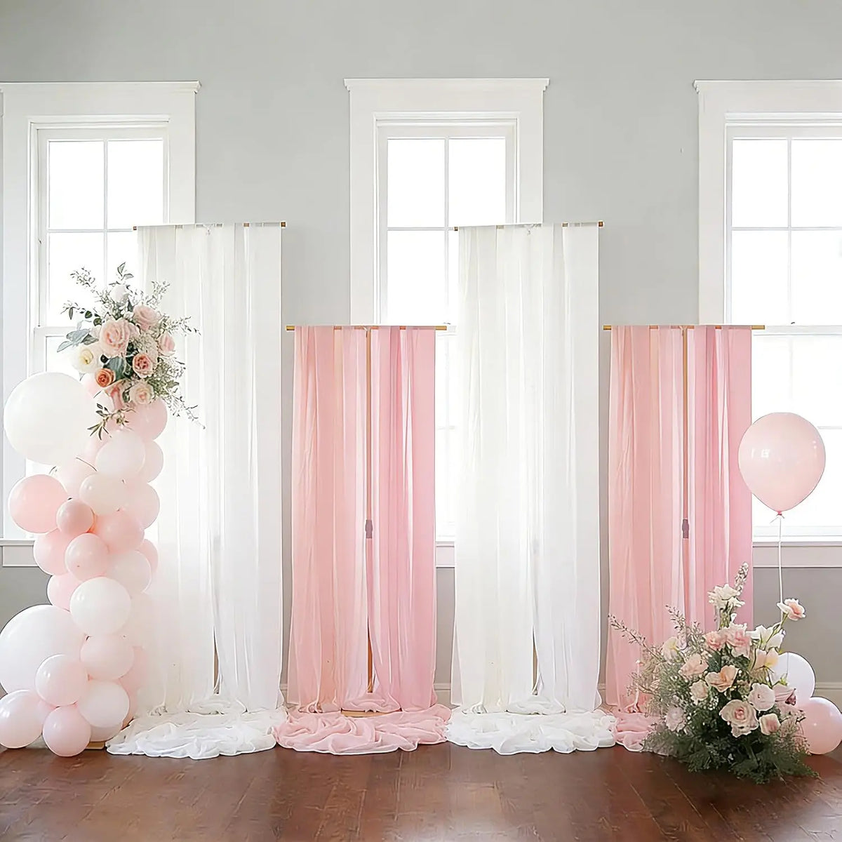 Adjustable Metal Backdrop Stand Support Frame For Party Decor